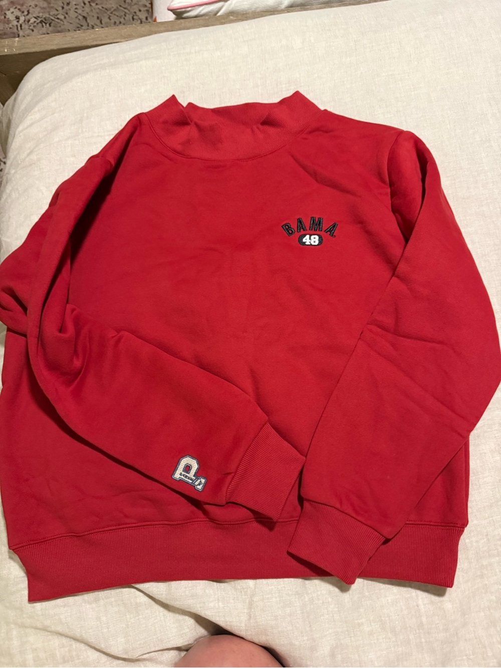 PARKE Red Crewneck Sweatshirt with 'Bama 48 S/M